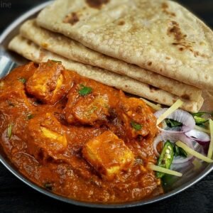 ⁠Chapathi with Paneer Curry