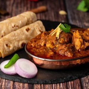 Chapathi with Chicken Curry