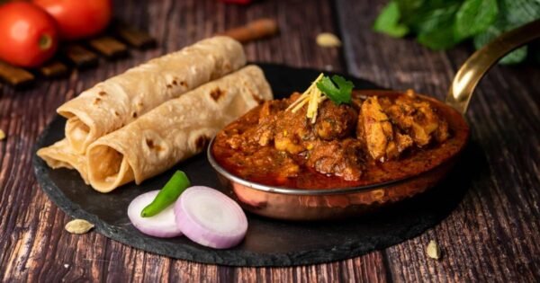 Chapathi with Chicken Curry